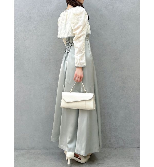 dazzlin「【藤井サチコラボ】ボレロSETサテンキャミドレス」|ワンピース|