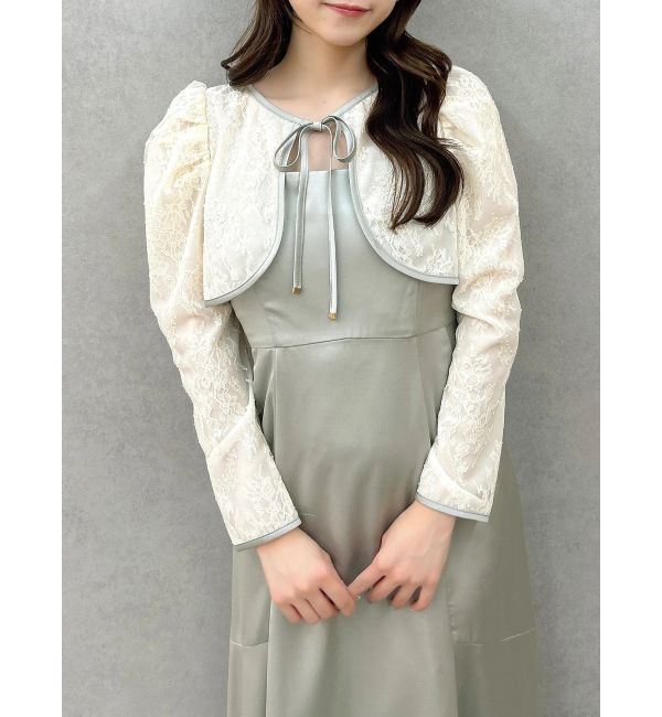 dazzlin「【藤井サチコラボ】ボレロSETサテンキャミドレス」|ワンピース|