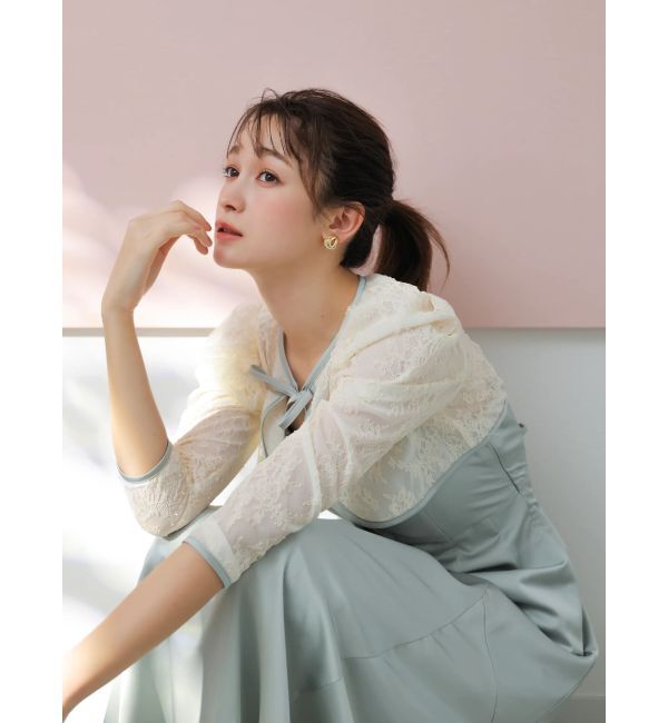 dazzlin「【藤井サチコラボ】ボレロSETサテンキャミドレス」|ワンピース|