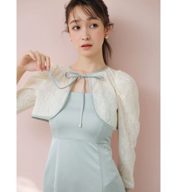 dazzlin「【藤井サチコラボ】ボレロSETサテンキャミドレス」|ワンピース|