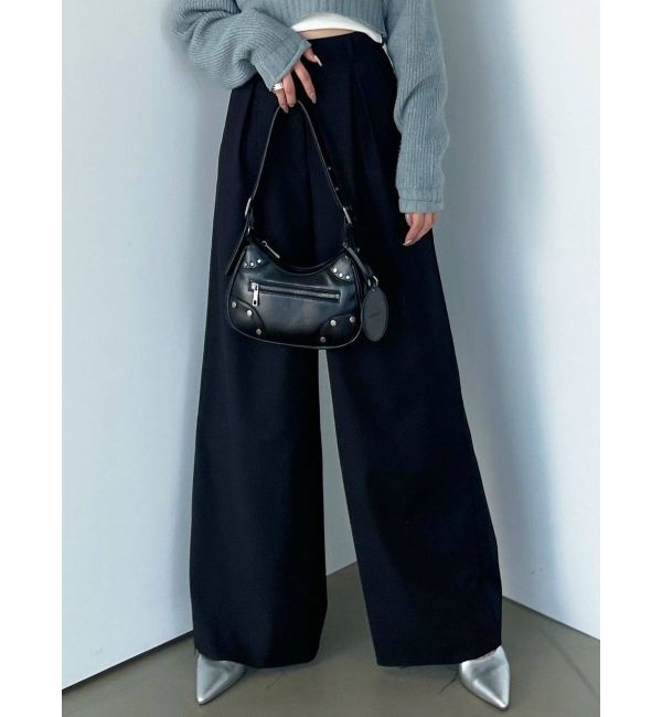 EMODA「ワイドスーツパンツ」|その他|ブラック
