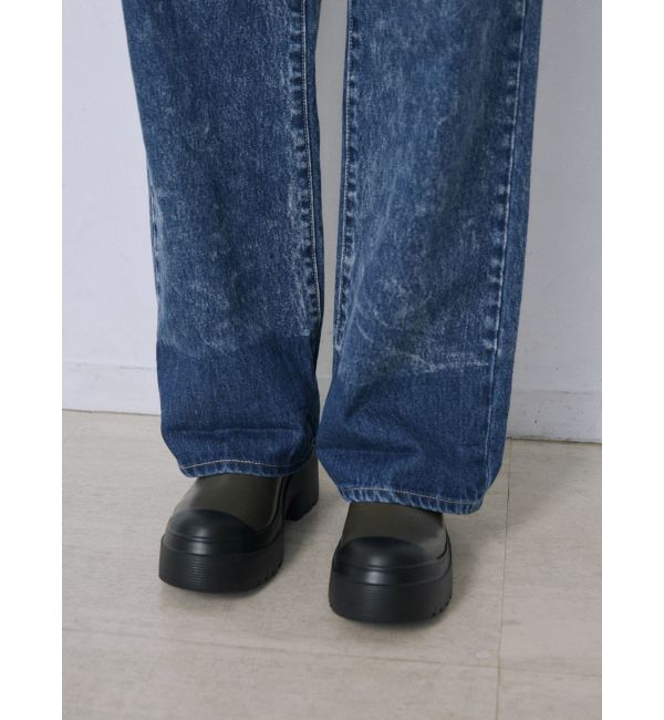 EMODA「2トーンルーズハイウエストジーンズ」|デニム|