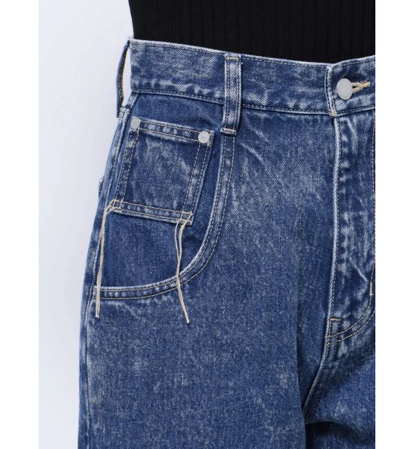 EMODA「2トーンルーズハイウエストジーンズ」|デニム|