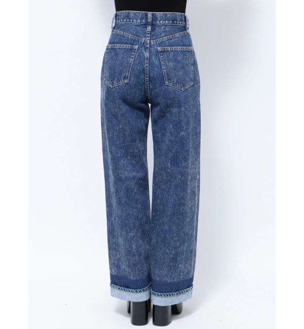 EMODA「2トーンルーズハイウエストジーンズ」|デニム|