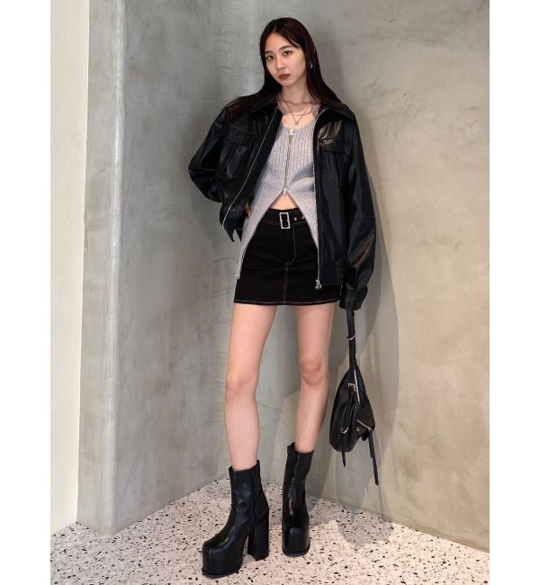 EMODA「パッチポケットミニスカート」|スカート|