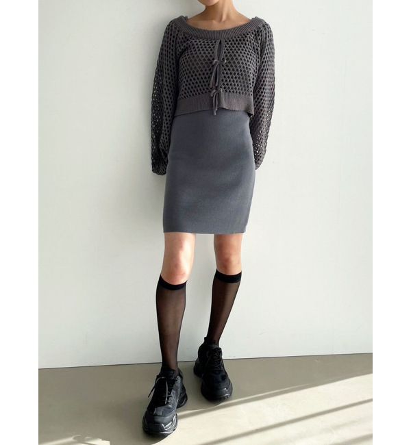 EMODA「クロシェニットワンピース」|ワンピース|