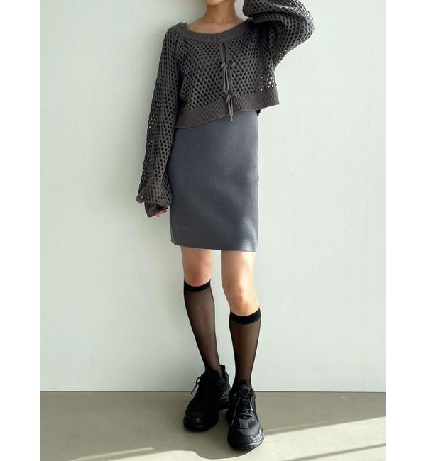 EMODA「クロシェニットワンピース」|ワンピース|