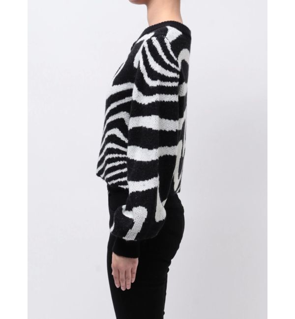 EMODA「ツートーンゼブラカーディガン」|カーディガン|