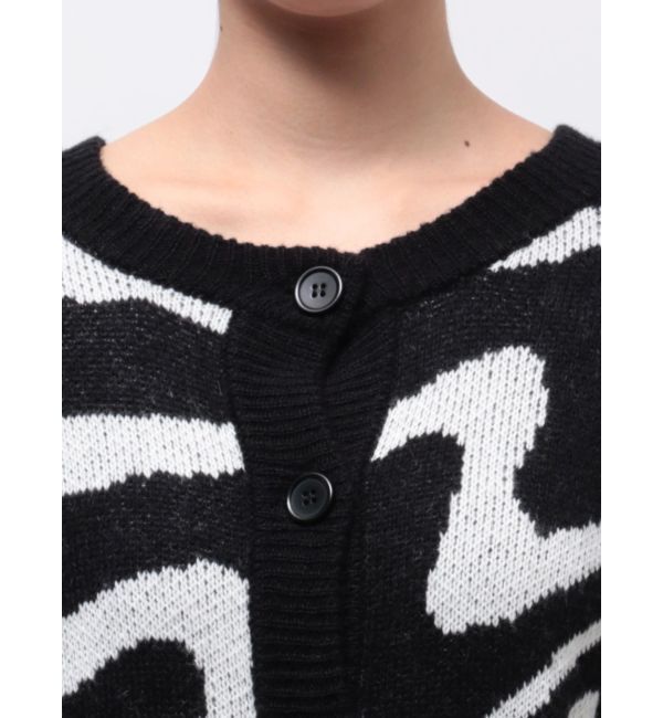 EMODA「ツートーンゼブラカーディガン」|カーディガン|