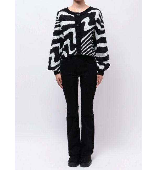 EMODA「ツートーンゼブラカーディガン」|カーディガン|