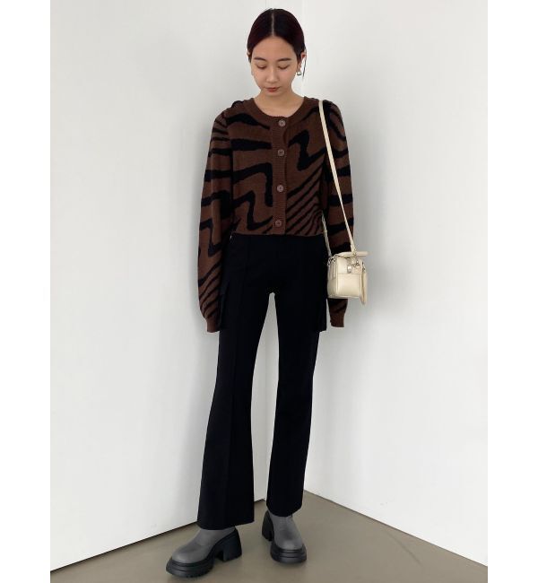 EMODA「ツートーンゼブラカーディガン」|カーディガン|