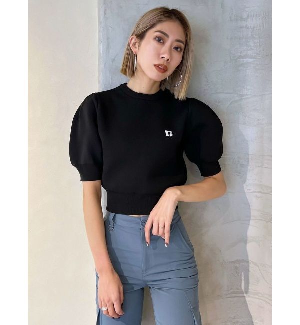 EMODA「コンパクトパフニット」|ニット・セーター|ブラック