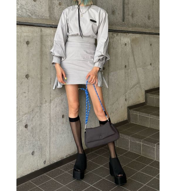 EMODA「ナイロンパフミニワンピース」|ワンピース|