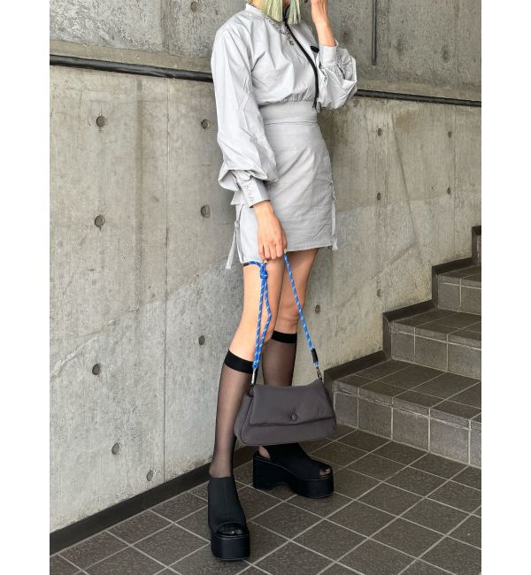 EMODA「ナイロンパフミニワンピース」|ワンピース|