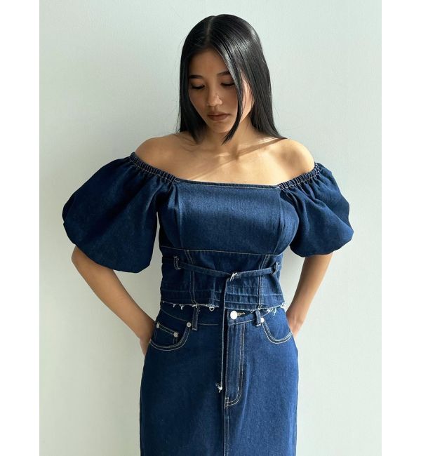 EMODA「デニムオフショルダートップ」|Tシャツ・カットソー|