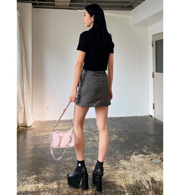 EMODA「ベルトボックスミニスカート」|スカート|