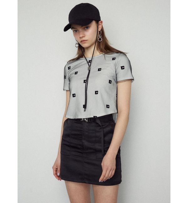 EMODA「ベルトボックスミニスカート」|スカート|