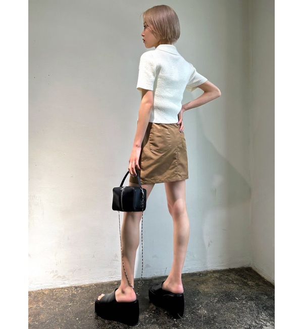 EMODA「ベルトボックスミニスカート」|スカート|
