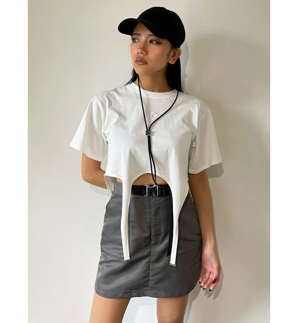 EMODA「ベルトボックスミニスカート」|スカート|