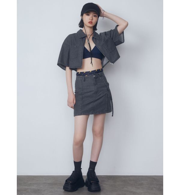 EMODA「ハングベルトデニムスカート」|スカート|