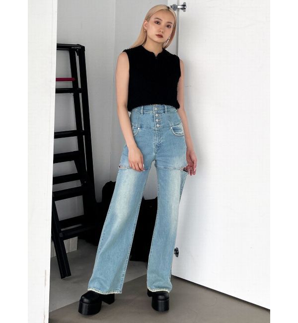 EMODA「フリンジヤーンジップタンクトップ」|タンクトップ|