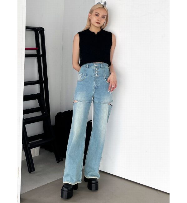 EMODA「フリンジヤーンジップタンクトップ」|タンクトップ|