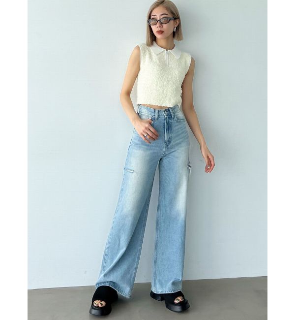 EMODA「フリンジヤーンジップタンクトップ」|タンクトップ|