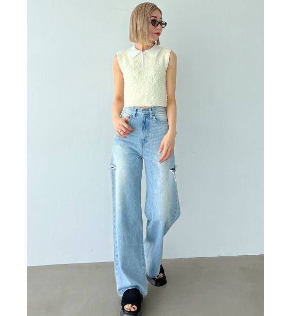 EMODA「フリンジヤーンジップタンクトップ」|タンクトップ|