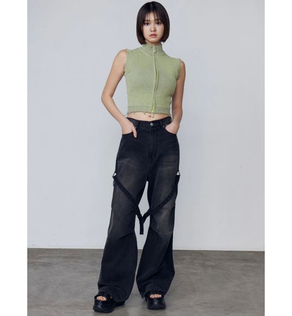 EMODA「カーゴベルトルーズジーンズ」|デニム|