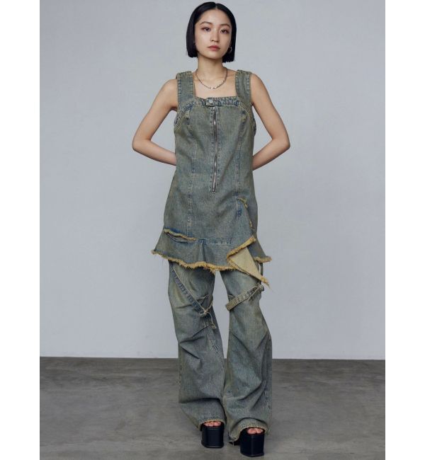 EMODA「カーゴベルトルーズジーンズ」|デニム|