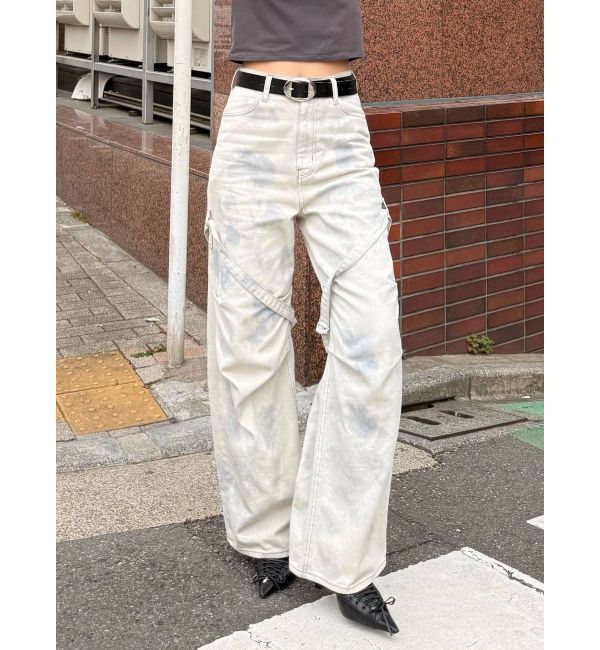 EMODA「カーゴベルトルーズジーンズ」|デニム|