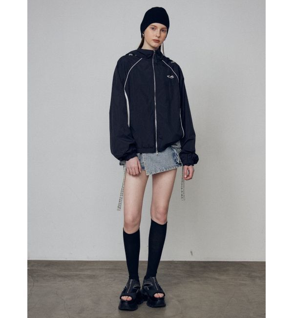 EMODA「ナイロンジップアップブルゾン」|ブルゾン・スタジャン|