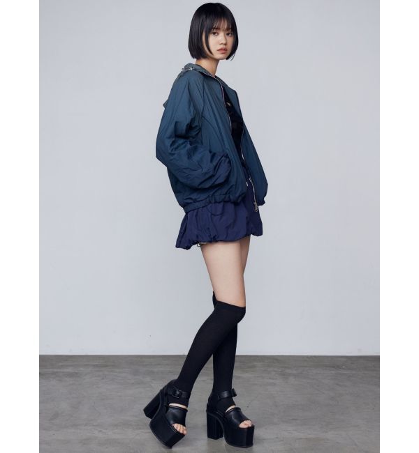 EMODA「ナイロンジップアップブルゾン」|ブルゾン・スタジャン|