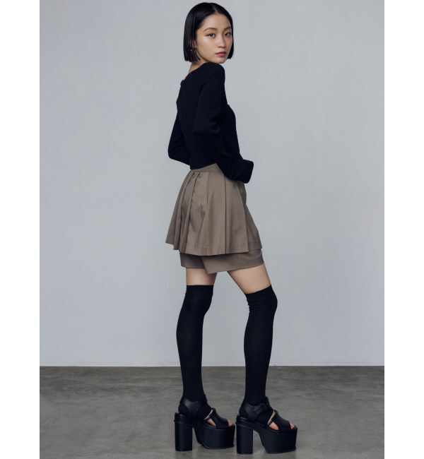 EMODA「2ピースレイヤースカートパンツ」|スカート|