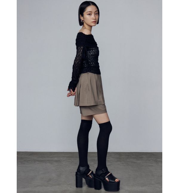 EMODA「2ピースレイヤースカートパンツ」|スカート|