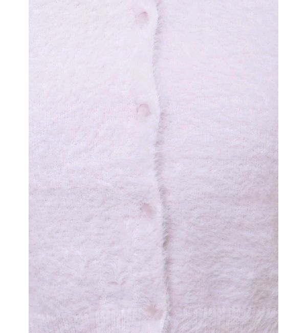 MERCURYDUO「ロングスリーブミニシャギーニットカーディガン」|カーディガン|