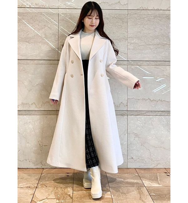 MERCURYDUO「異素材ドッキングバックレースアップニットワンピース」|ワンピース|