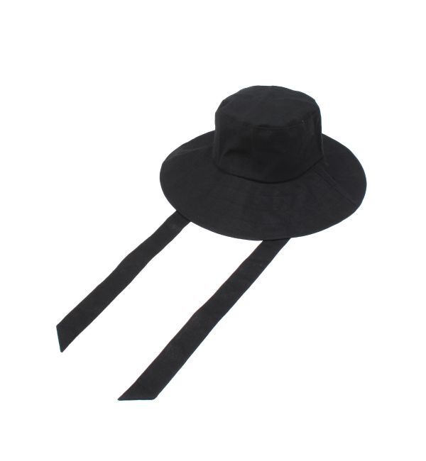 MERCURYDUO「リボン付きシンプルバケットハット」|ハット|ブラック