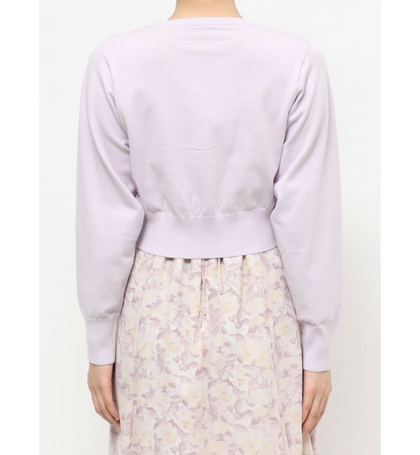 MERCURYDUO「ビジューボタンニットカーデ」|カーディガン|