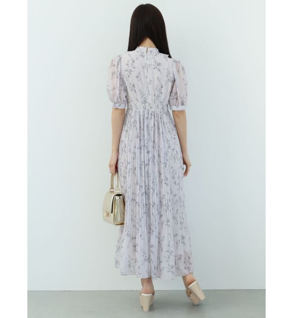 MERCURYDUO「花柄ラッフルプリーツティアードワンピース」|ワンピース|