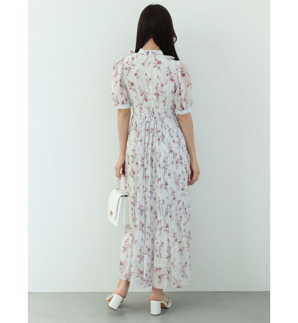 MERCURYDUO「花柄ラッフルプリーツティアードワンピース」|ワンピース|