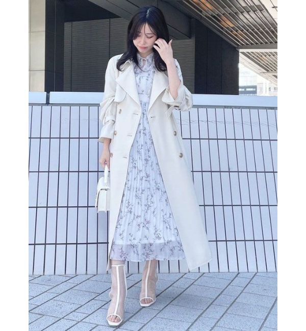 MERCURYDUO「花柄ラッフルプリーツティアードワンピース」|ワンピース|