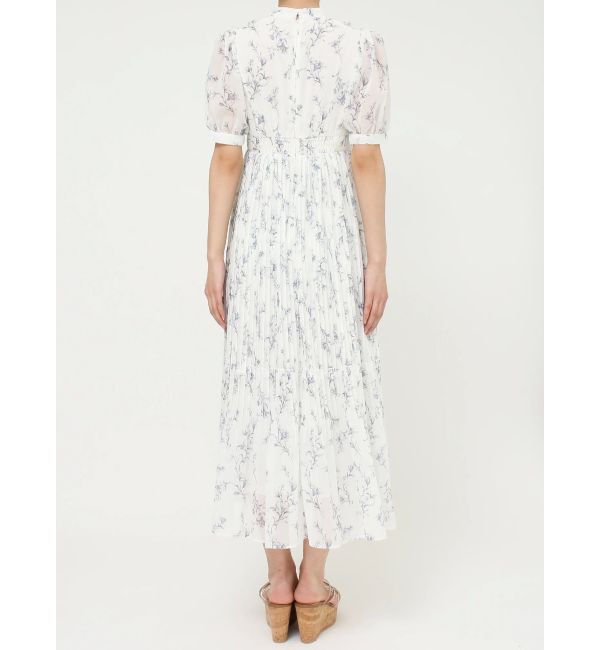 MERCURYDUO「花柄ラッフルプリーツティアードワンピース」|ワンピース|