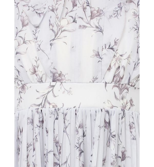 MERCURYDUO「花柄ラッフルプリーツティアードワンピース」|ワンピース|