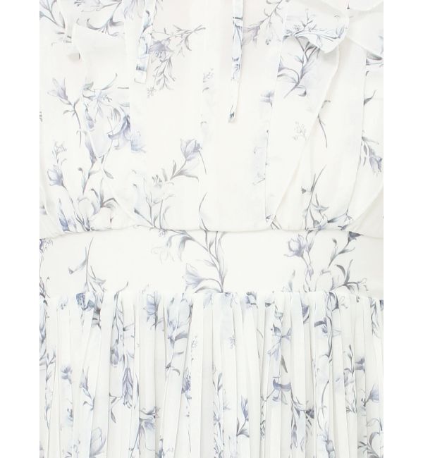 MERCURYDUO「花柄ラッフルプリーツティアードワンピース」|ワンピース|