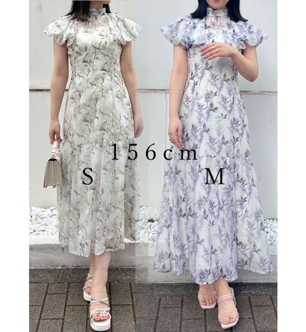 MERCURYDUO「【プランティカコラボ】フラワーワンピース」|ワンピース|