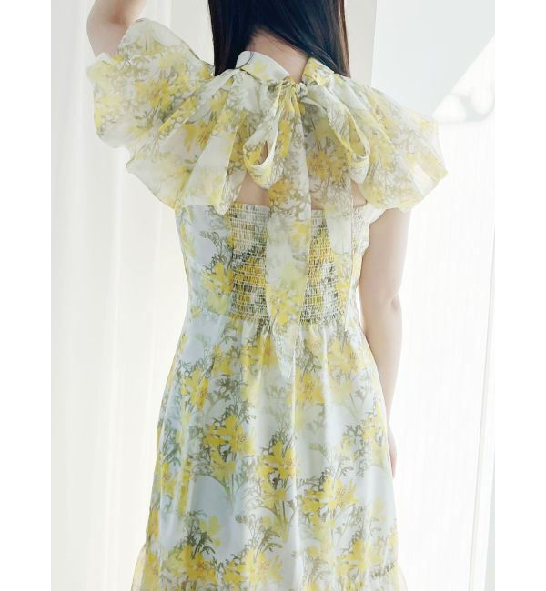 MERCURYDUO「【プランティカコラボ】フラワーワンピース」|ワンピース|