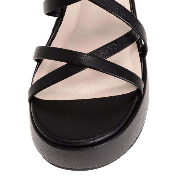 MERCURYDUO「メタリックストラップサンダル」|サンダル|