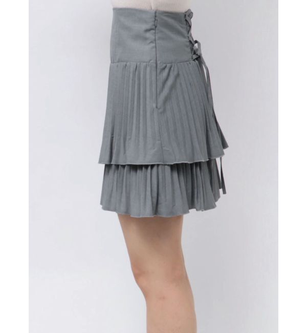 MERCURYDUO「マニッシュプリーツミニスカート」|スカート|