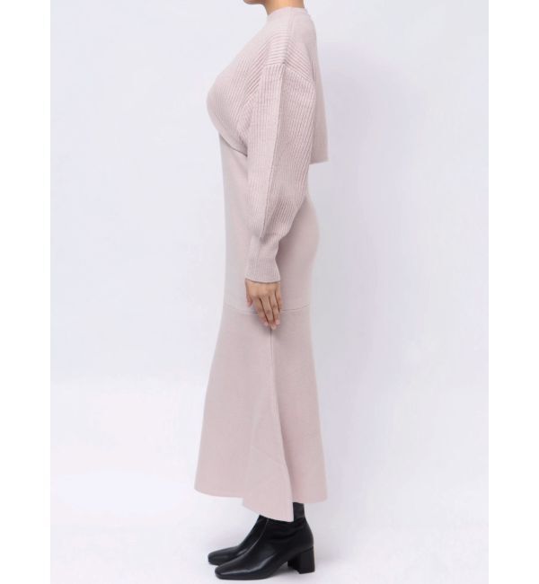 MERCURYDUO「チェーンボレロセットニットマーメイドワンピース」|ワンピース|